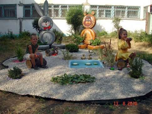 Ландшафтный дизайн детского сада - фото