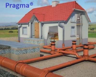 Трубы Прагма (Pragma)  гофрированные, канализационные и их монтаж - фото