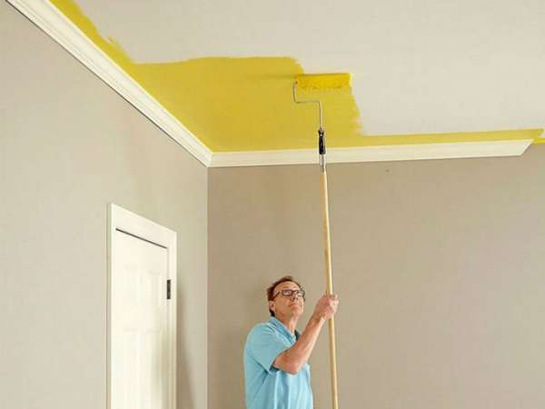 Как выбрать водоэмульсионную краску для потолка? с фото